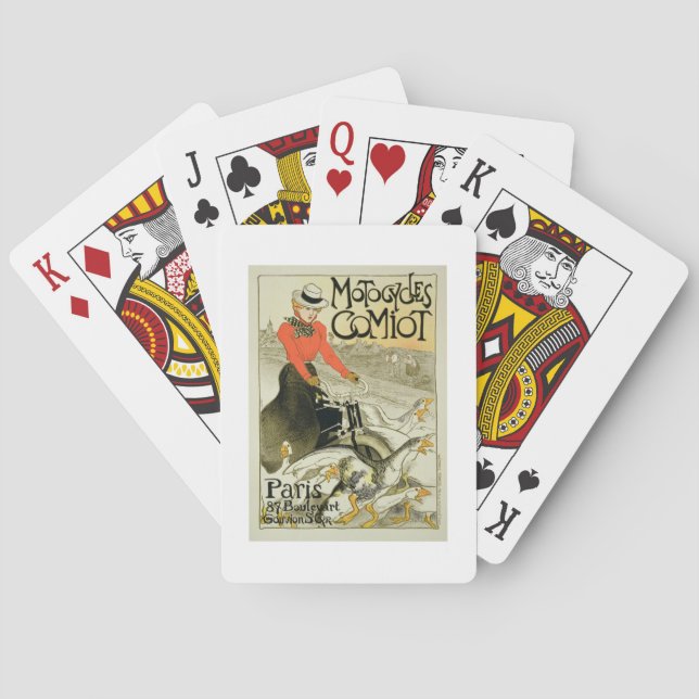 Jeu De Cartes Reproduction d'une affiche publicitaire Comiot Mot (dos)