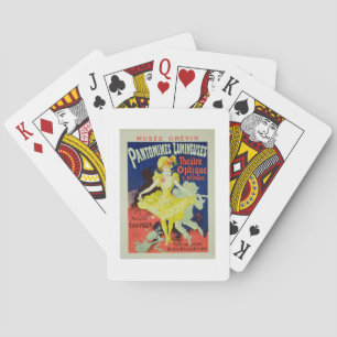 Jeu De Cartes Reproduction d'une affiche publicitaire 'Pantomime