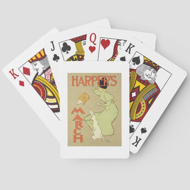 Jeu De Cartes Reproduction d'une affiche publicitaire pour 'Harp (dos)