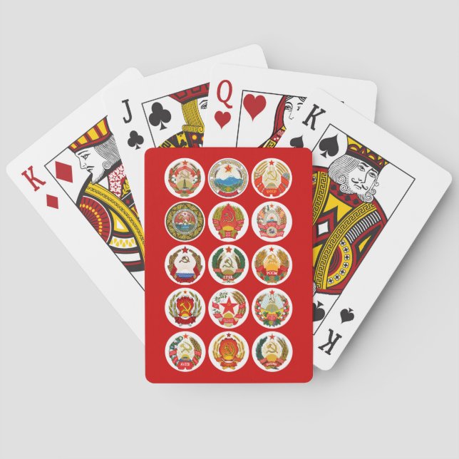 Jeu De Cartes Républiques de l'Union soviétique (dos)