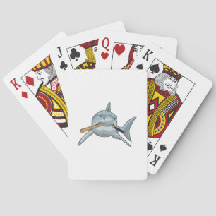 Jeu De Cartes Requin au baseball avec batte de baseball
