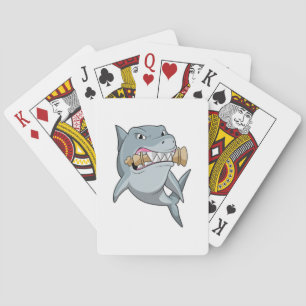 Jeu De Cartes Requin aux échecs avec pièce d'échecs King