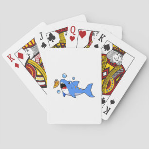 Jeu De Cartes Requin avec pizza comme appât