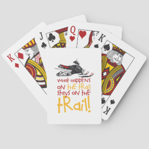Jeu De Cartes Reste Sur La Piste