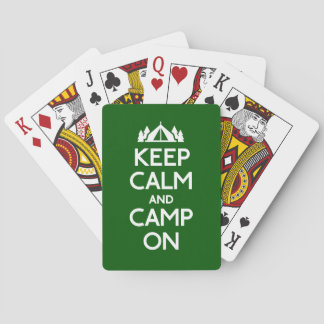 Jeu De Cartes Restez au calme et campez sur