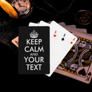 Jeu De Cartes Restez calme et continuez - Créez votre propre