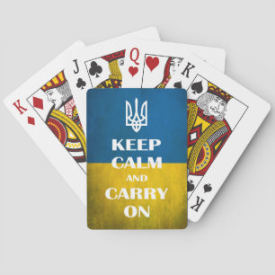 Jeu De Cartes Restez calme et continuez votre trident emblème uk