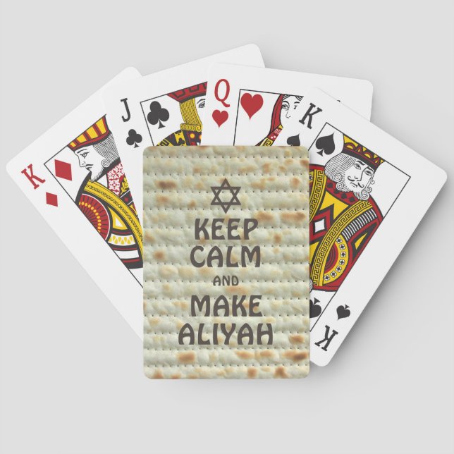 Jeu De Cartes Restez Calme Et Faites De L'Aliyah - Matzah (dos)