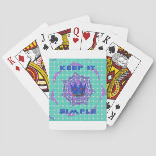 Jeu De Cartes Restez simple : l'art Motif de la Clarté Royale