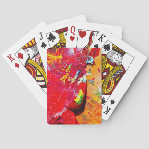 Jeu De Cartes Résumé de la palette d'artiste joyeuse