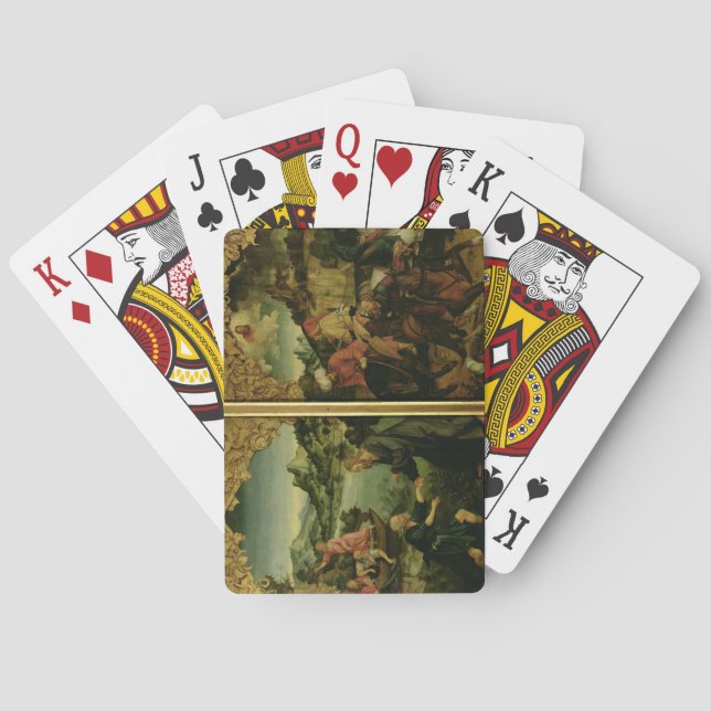 Jeu De Cartes Retable des Saints Pierre et Paul: détail (dos)