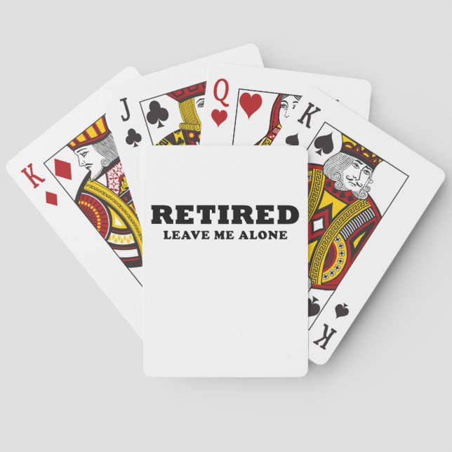 Jeu De Cartes Retiré laissez-moi seul (dos)