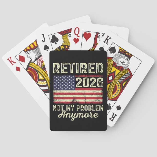 Jeu De Cartes Retired 2026 Not My Problem Anymore (dos)