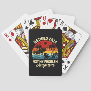 Jeu De Cartes Retraité 2024 Pas mon problème Plus drôle