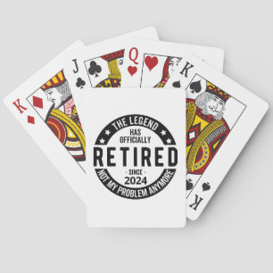 Jeu De Cartes Retraité 2024 Pas Mon Problème Plus, Drôle
