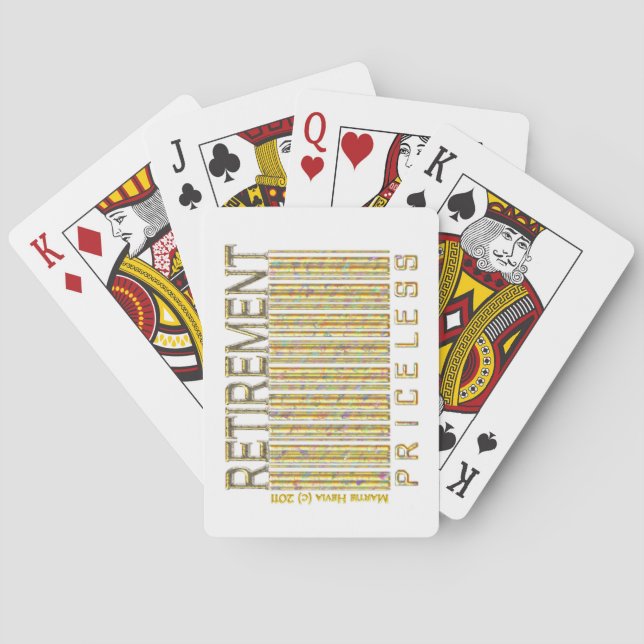 Jeu De Cartes Retraite : Cartes de jeu inestimables (dos)