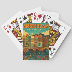 Jeu De Cartes Rétro Amsterdam Pays-Bas