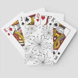 Jeu De Cartes Rétro arrière - plan floral