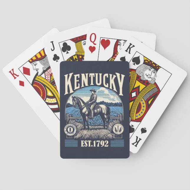 Jeu De Cartes Retro Kentucky (dos)