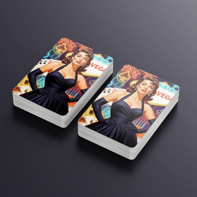 Jeu De Cartes Retro Las Vegas Pin-up (Créateur téléchargé)