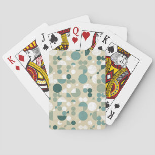 Jeu De Cartes Rétro motif abstrait