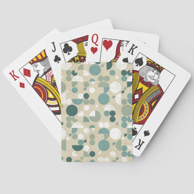 Jeu De Cartes Rétro motif abstrait (dos)
