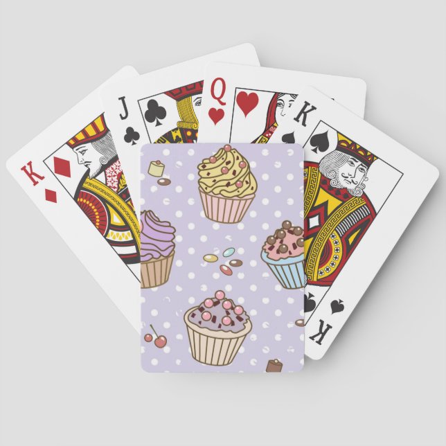 Jeu De Cartes Rétro motif de bonbons (dos)