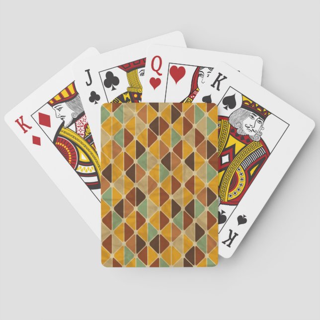 Jeu De Cartes Rétro motif géométrique 3 (dos)