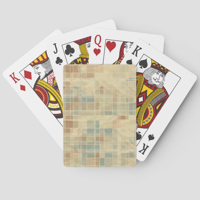 Jeu De Cartes Rétro motif géométrique 4 (dos)