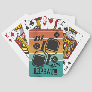 Jeu De Cartes Rétro Pickleball Dink Smash Répétition personnalis