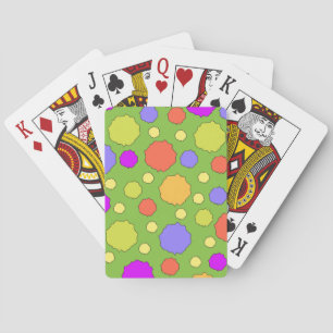 Jeu De Cartes Rétro point coloré gras vif