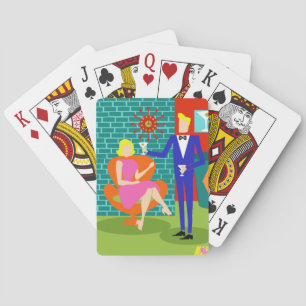 Jeu De Cartes Rétros cartes de jeu de couples de Martini