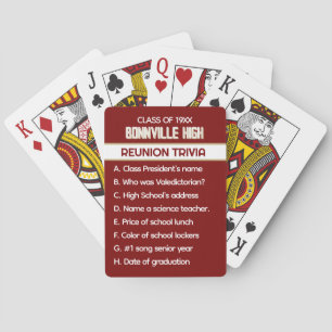 Jeu De Cartes Réunion ! Réunion de classe personnalisée amusante