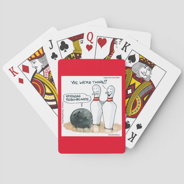 Jeu De Cartes Rick London Dessins Drôle Bowling Comic (dos)