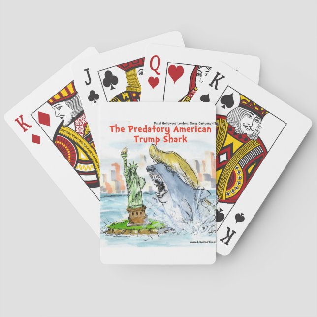 Jeu De Cartes Rick London Funny Trump Shark (dos)