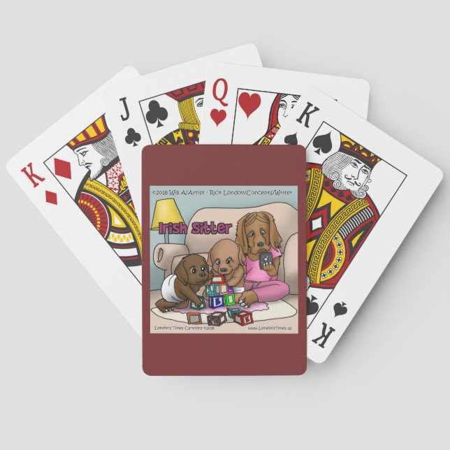 Jeu De Cartes Rick London Irish Setter Comic Lecture Cartes (dos)
