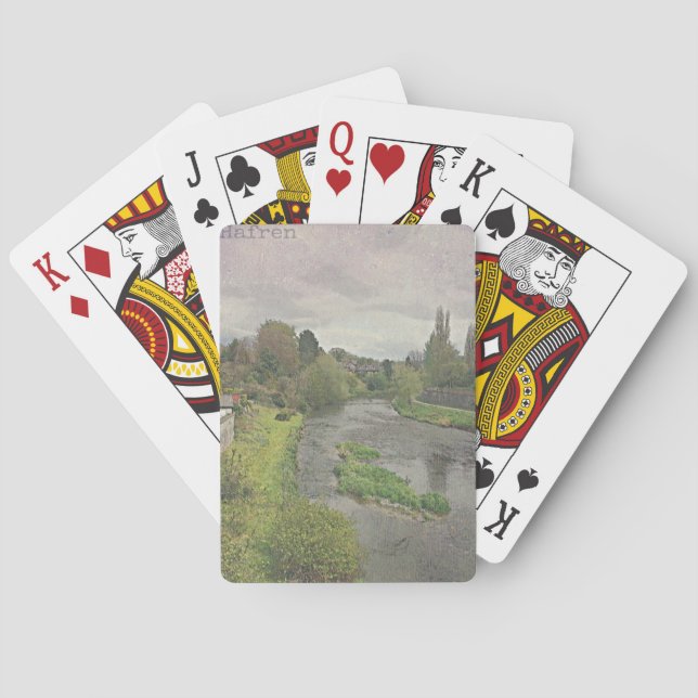 Jeu De Cartes River Hafren à Newtown, Powys (dos)