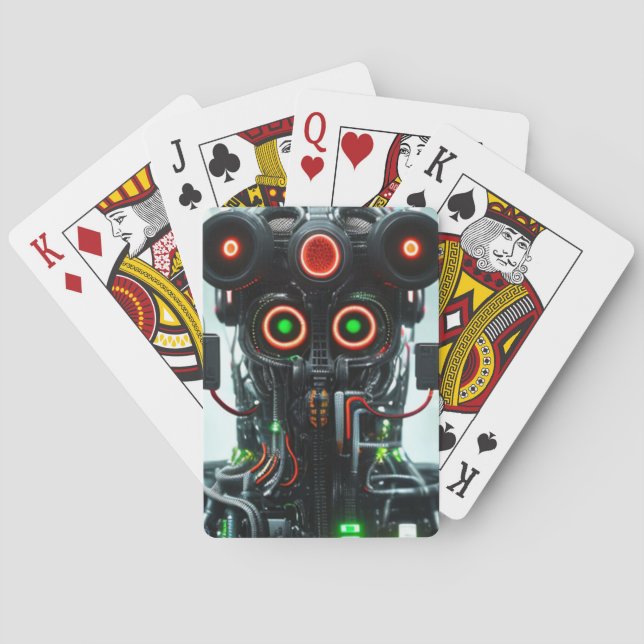 Jeu De Cartes Robot 5 Poker jouer aux cartes (dos)
