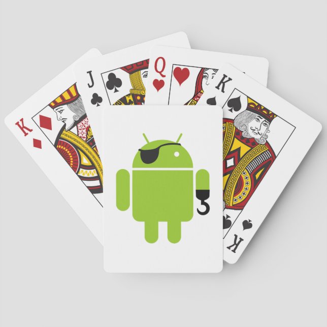 Jeu De Cartes Robot Android puissant pirate (dos)
