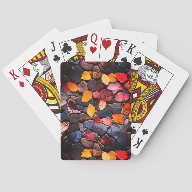 Jeu De Cartes Rochers et Feuille (dos)
