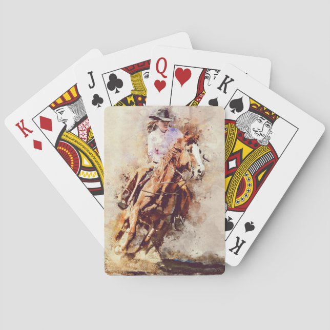Jeu De Cartes Rodeo Girl (dos)