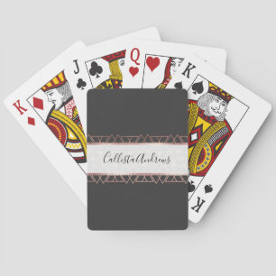 Jeu De Cartes Rodern Gold Black Tribal Geometric Triangles