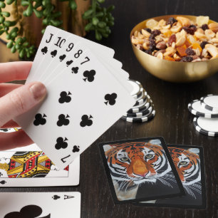 Jeu De Cartes Roi de la jungle Peinture par Alfred Fox