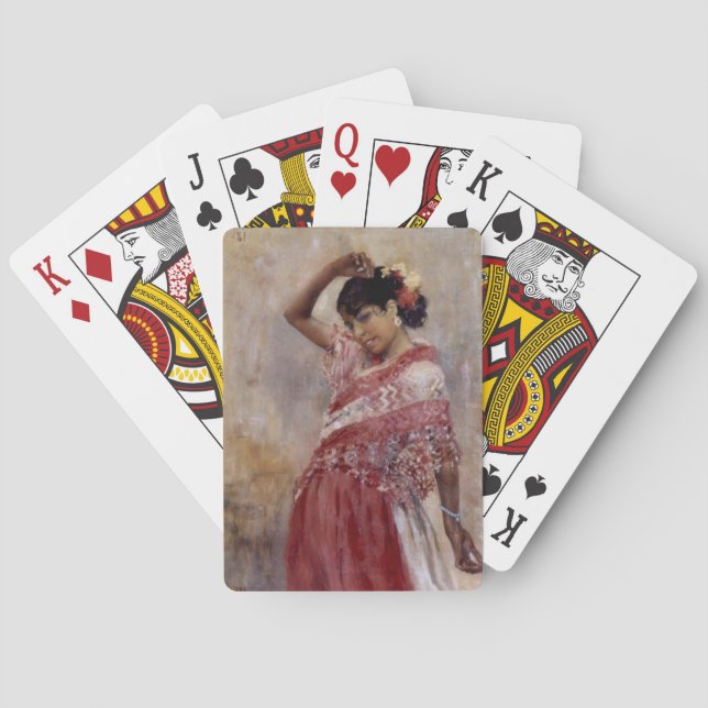 Jeu De Cartes Romani Gypsy Woman Dancing (par Albert Edelfeel) (dos)