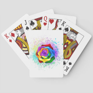 Jeu De Cartes Rose arc-en-ciel coloré