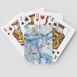 Jeu De Cartes Rose bleu violet moderne Abstrait Modèle tendance