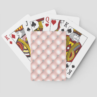 Jeu De Cartes Rose Blush Bling Bijoux Satin