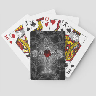 Jeu De Cartes Rose Cross Goth Art