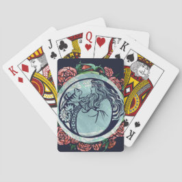 Jeu De Cartes Rose de la déesse de chat