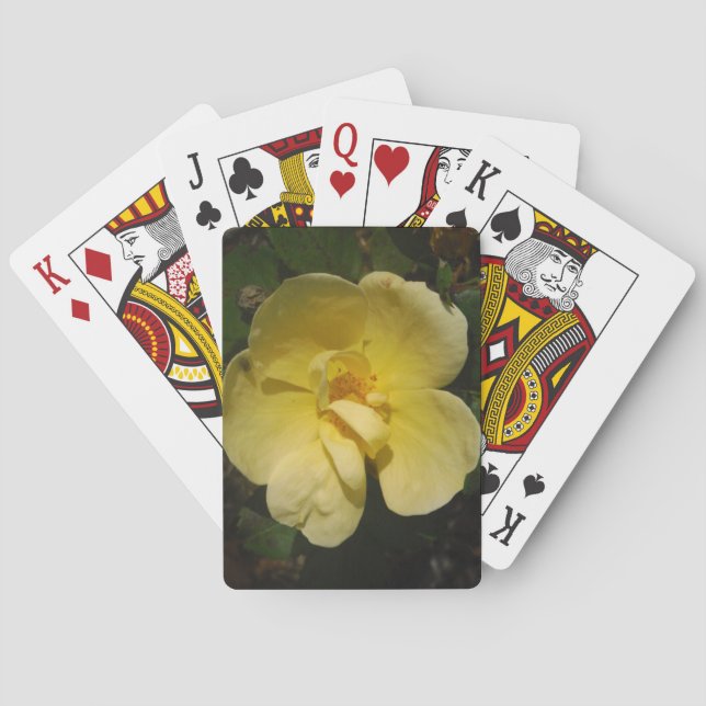 Jeu De Cartes Rose jaune sauvage (dos)